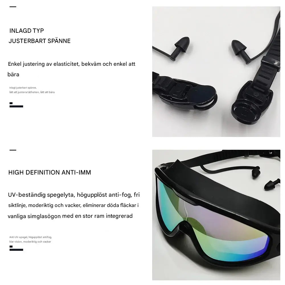 ProSwimming - Professionele zwembril met oordopjes | Helderheid en comfort in het water