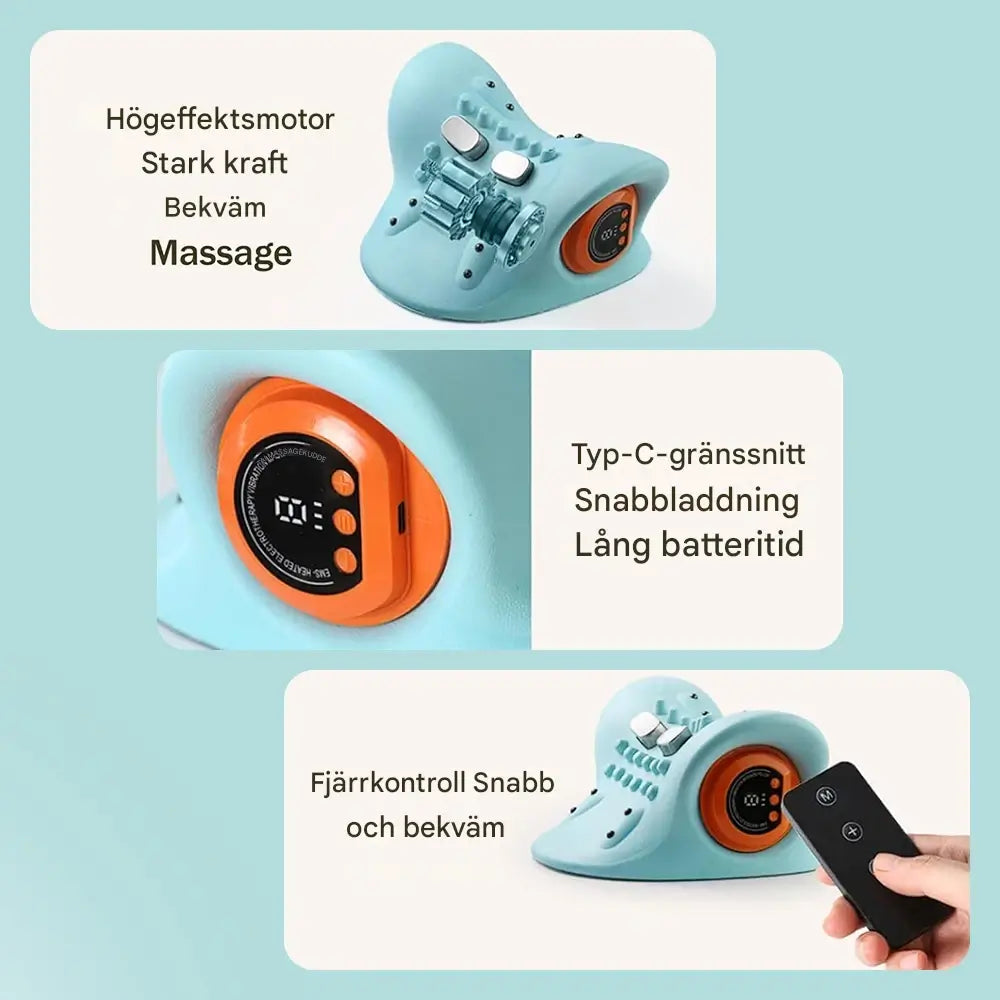 ThermaEase - Elektrisch nekmassagekussen met warmte- en EMS-technologie