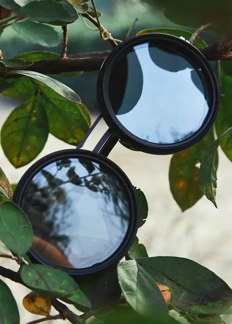 Solvyn - Verstelbare Ronde Zonnebril voor Mannen & Vrouwen | Gepolariseerd met ND-achtige Filters en Retro Stijl