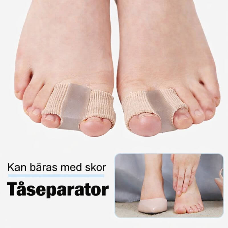 ToeAlign – Silikonbaserad Tåseparator för Fotkomfort, Pedikyr & Vardagsstöd i Skor och Hemma