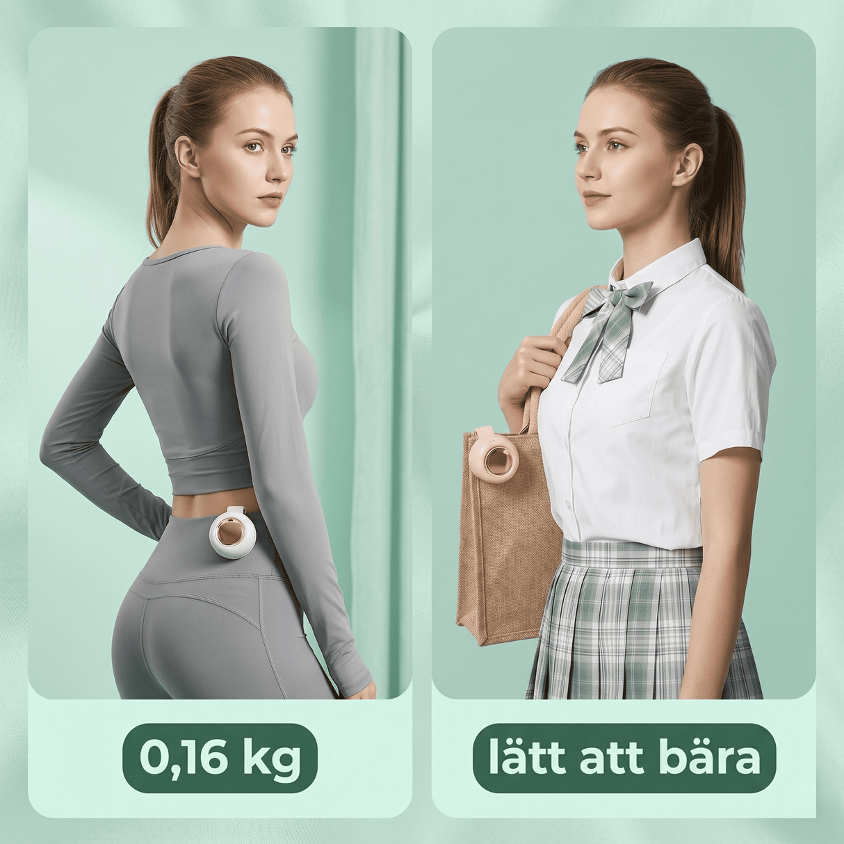 VortBreeze – Portabel Mini Fläkt med Klämma – 360° Luftflöde, 3 Hastigheter och USB-Laddning