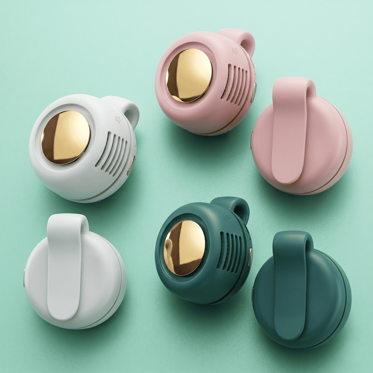 VortBreeze – Portabel Mini Fläkt med Klämma – 360° Luftflöde, 3 Hastigheter och USB-Laddning