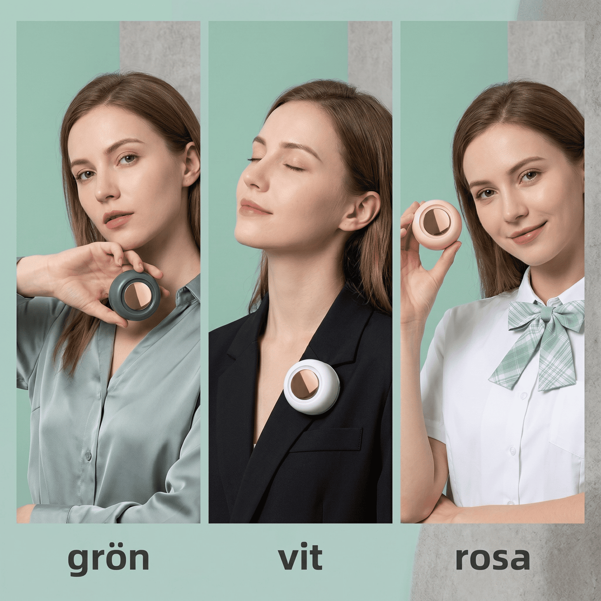 VortBreeze – Portabel Mini Fläkt med Klämma – 360° Luftflöde, 3 Hastigheter och USB-Laddning