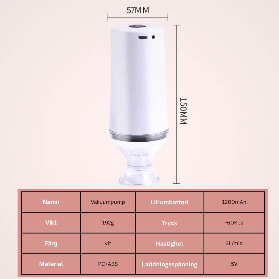FreshSeal - Vacuümverpakkingsset voor langer houdbaar voedsel