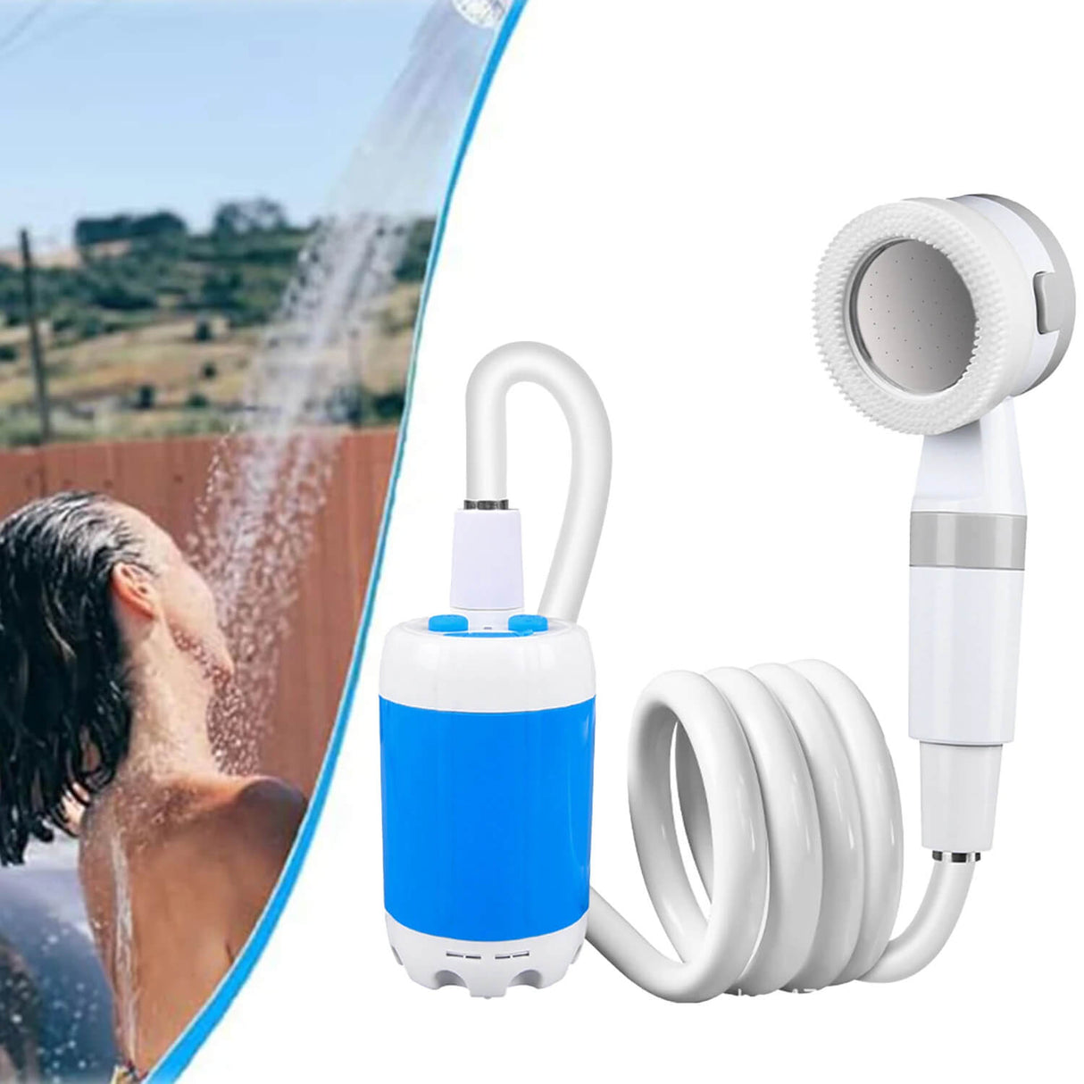 CampFlow - Draagbare douche met waterpomp