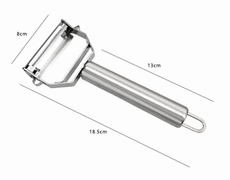 EasyGrate - Multifunctionele 4-in-1 roestvrijstalen dunschiller en rasp - Eenvoudig en snel snijden in de keuken