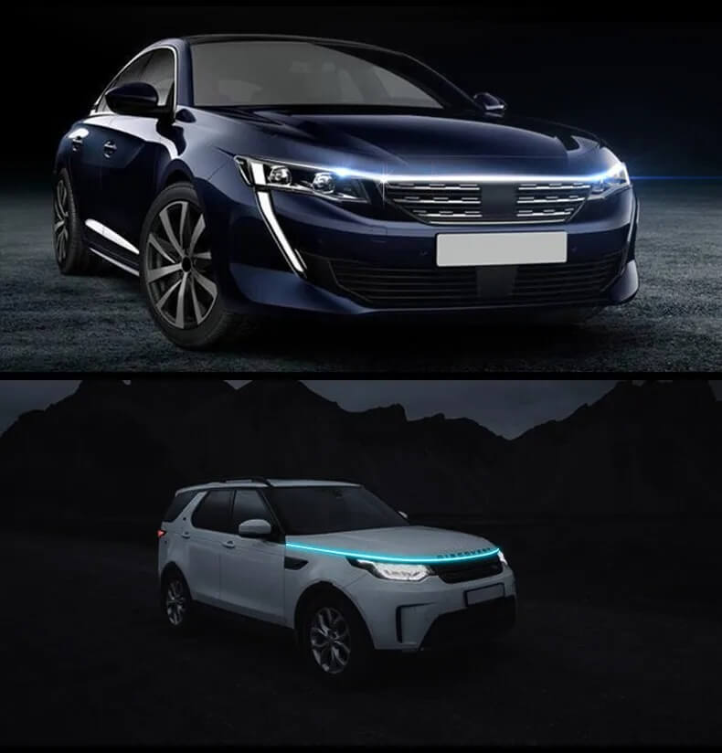 GlowTail - LED DRL Car Headliner | 150cm sequentiële lichtstrip met waterbestendig ontwerp