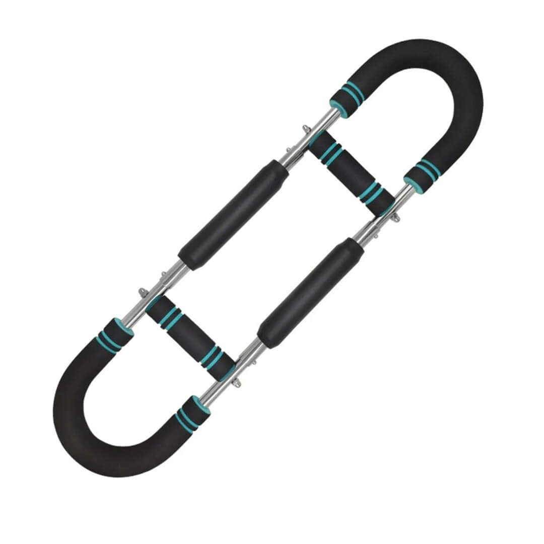 PowerFlex – Justerbar Bröst- & Armtränare | U-Formad Expander för Styrketräning med Greppvänligt Skum