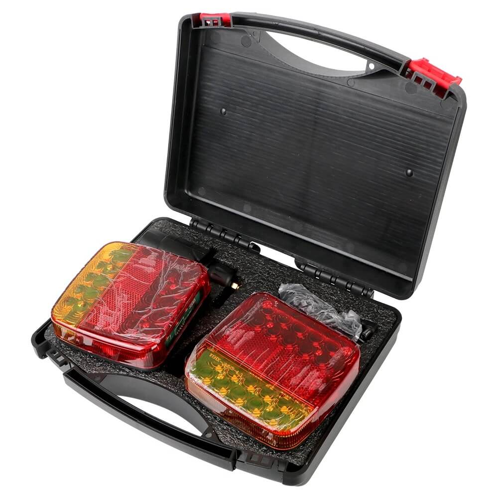 TrailMagnet - Magnetische draadloze LED-achterlichten voor aanhangers, caravans en vrachtwagens | Draadloos remlicht met 5 functies