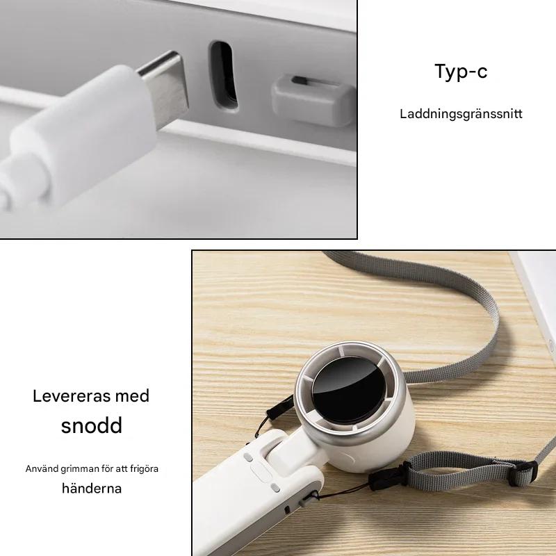 TurboBreeze - Handheld Mini Turbo Fan voor op reis en dagelijks gebruik