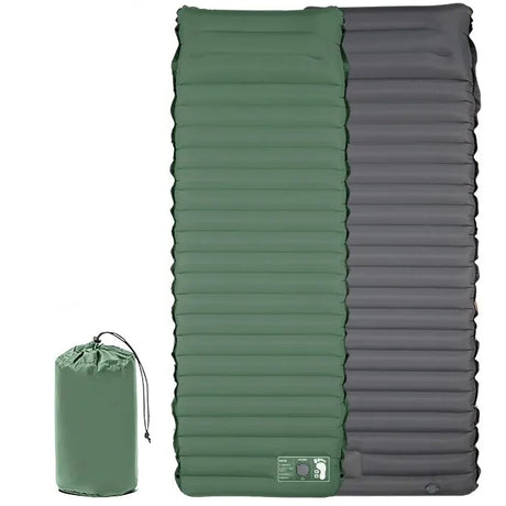 Luchtmatras met ingebouwde luchtpomp Voetpomp 10cm, 3,0-3,2 R-waarde Dubbele laag
