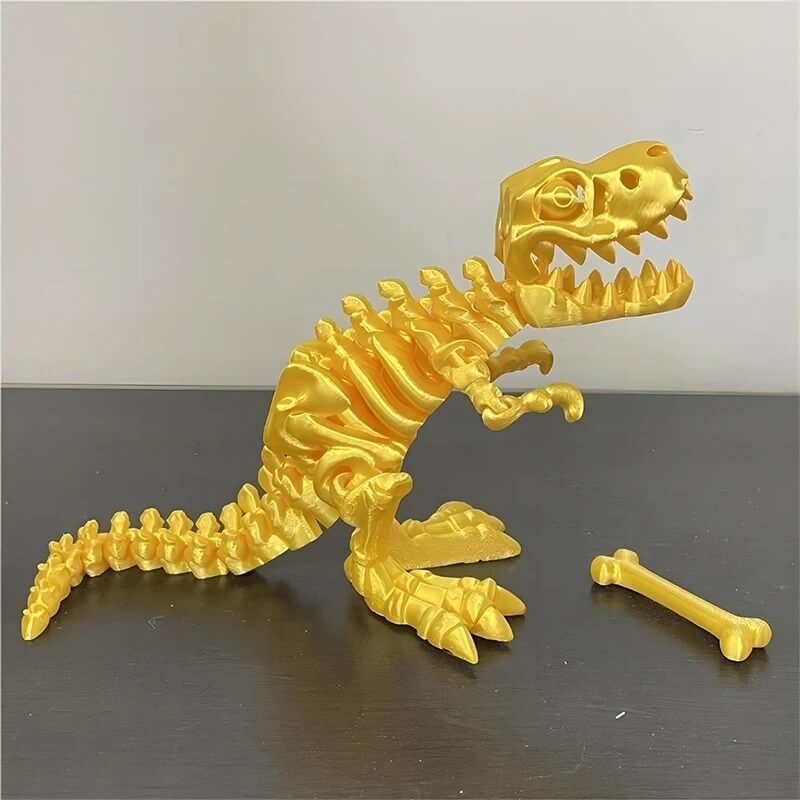 DinoFlex - beweegbaar 3D-geprint dinosaurusmodel voor spel en decor