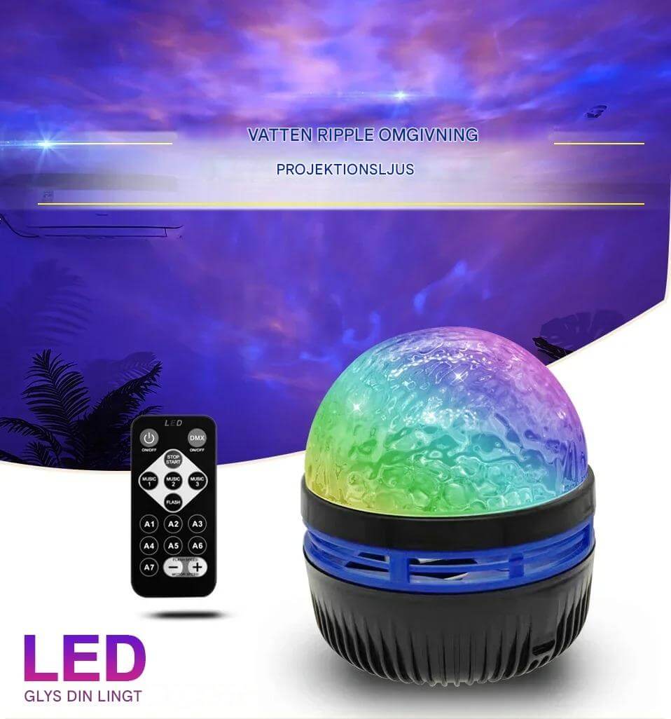 StarGlo - LED Galaxy Projector Lamp | Sfeerverlichting met afstandsbediening voor magische sfeer