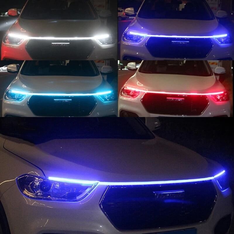 GlowTail - LED DRL Car Headliner | 150cm sequentiële lichtstrip met waterbestendig ontwerp