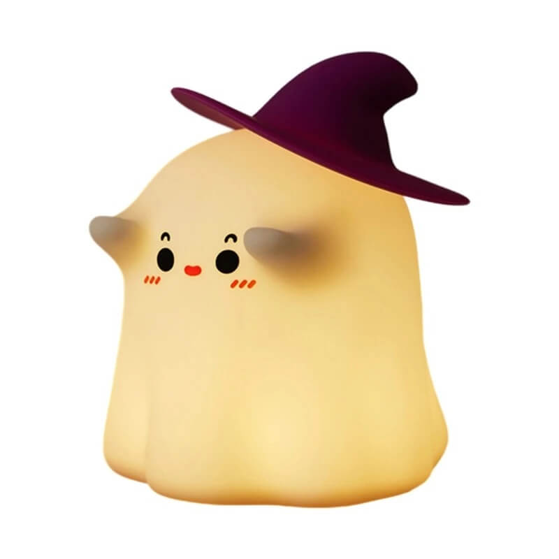 GlowShroom - Siliconen LED Nachtlampje | Zacht pompoen-, paddenstoel- of spookontwerp voor kinderkamers en slaapkamers