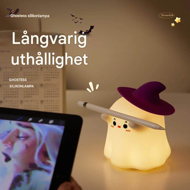 GlowShroom - Siliconen LED Nachtlampje | Zacht pompoen-, paddenstoel- of spookontwerp voor kinderkamers en slaapkamers
