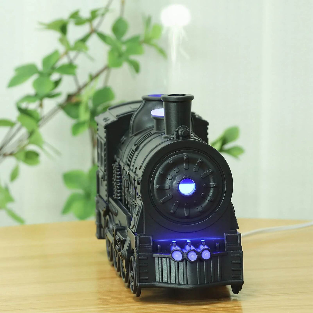 TrainAroma - Luchtbevochtiger & Aroma Diffuser met LED en afstandsbediening | Uniek Trein Geïnspireerd Ontwerp