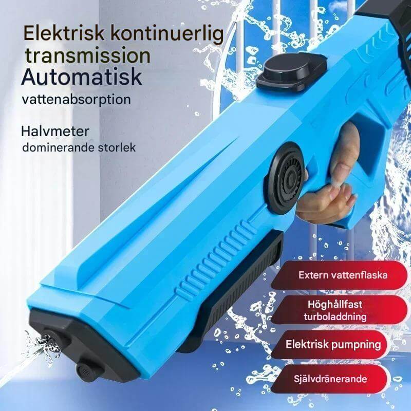 SplashForce - Automatisch waterkanon voor spelen en zomerspelen | Elektrisch aangedreven, groot bereik en veel actie
