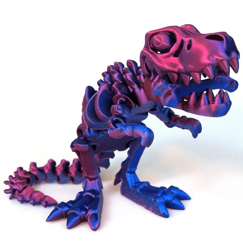 DinoFlex - beweegbaar 3D-geprint dinosaurusmodel voor spel en decor