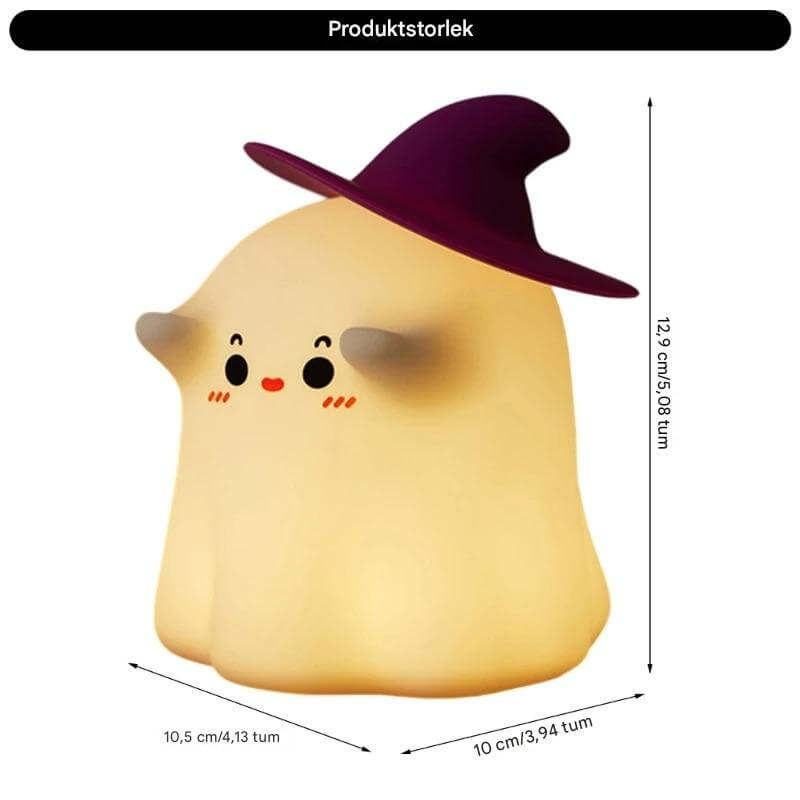 GlowShroom - Siliconen LED Nachtlampje | Zacht pompoen-, paddenstoel- of spookontwerp voor kinderkamers en slaapkamers
