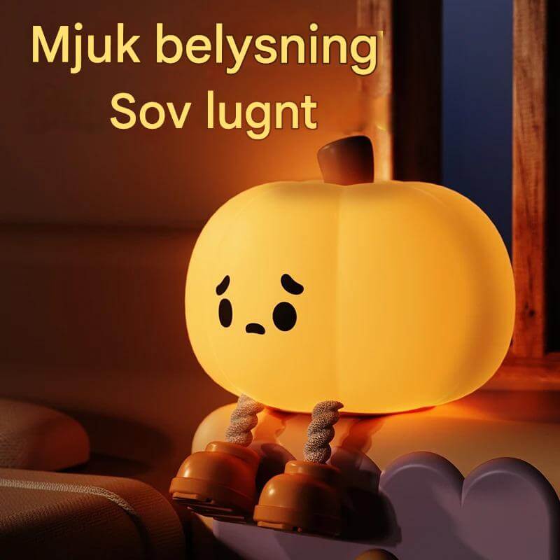 GlowShroom - Siliconen LED Nachtlampje | Zacht pompoen-, paddenstoel- of spookontwerp voor kinderkamers en slaapkamers