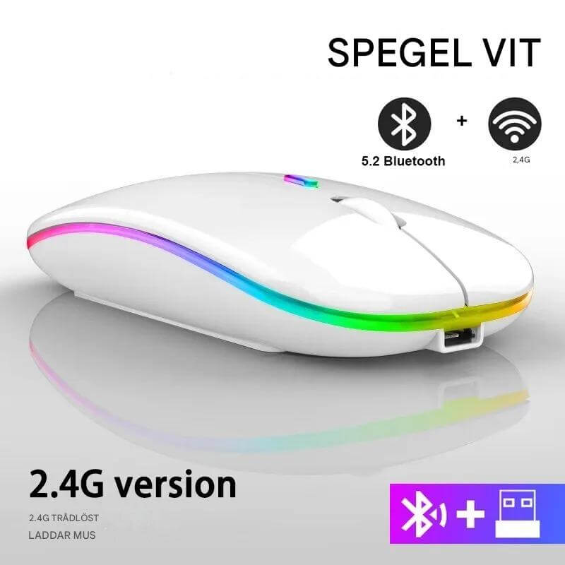 VibeGrip - Draadloze RGB Ergonomische Muis | Stijl, Comfort en Precisie in één