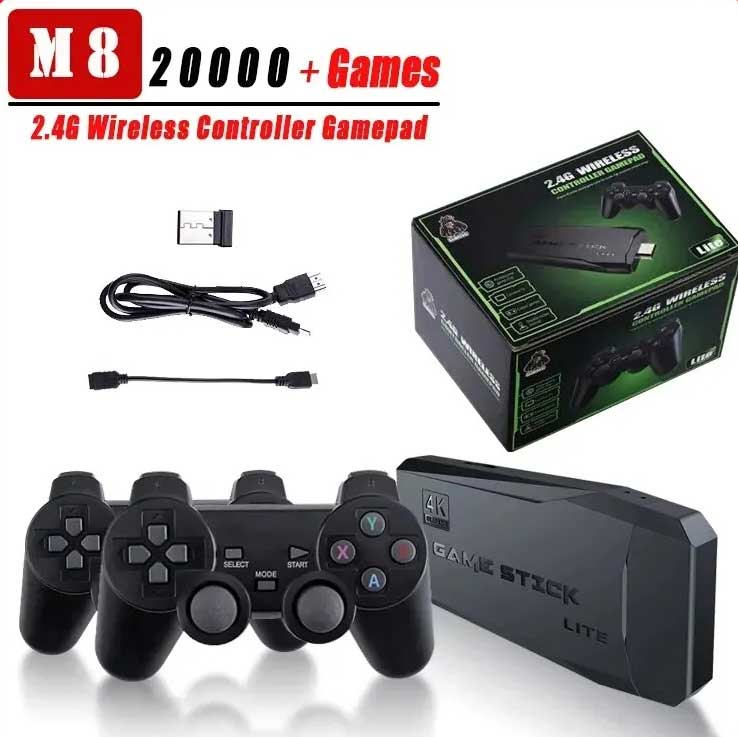 Draadloze Retro Game Console met 20.000 klassieke games, 4K TV Game Stick