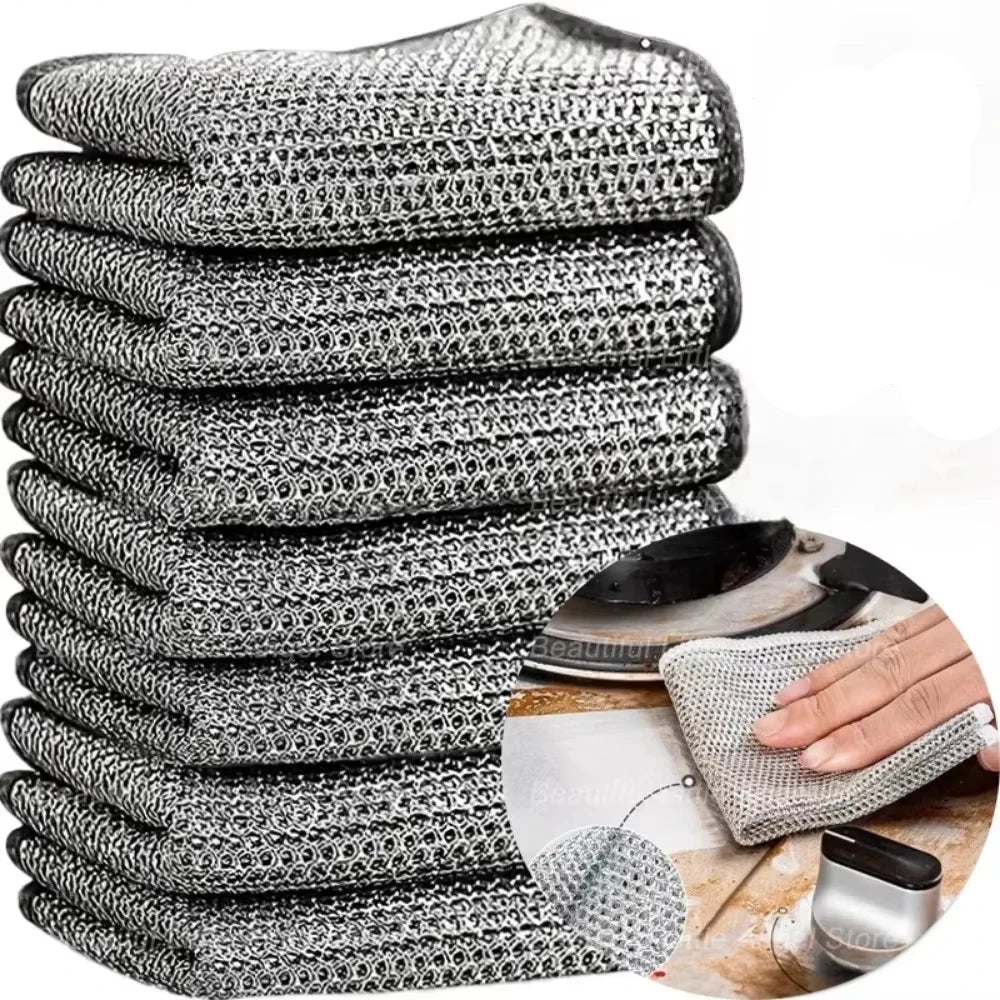 ScrubMaster - Multifunctionele staaldoek, herbruikbaar en effectief