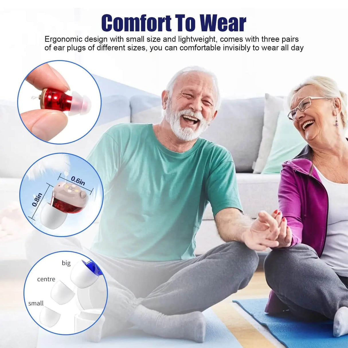 ClearTone - Discrete hoortoestellen - Geavanceerd hoortoestel met ruisonderdrukking