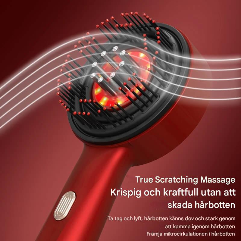 Rood lichttherapie elektrische massagekam - met oliedispenser