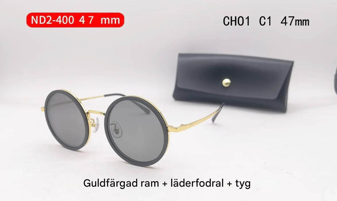 Solvyn - Verstelbare Ronde Zonnebril voor Mannen & Vrouwen | Gepolariseerd met ND-achtige Filters en Retro Stijl