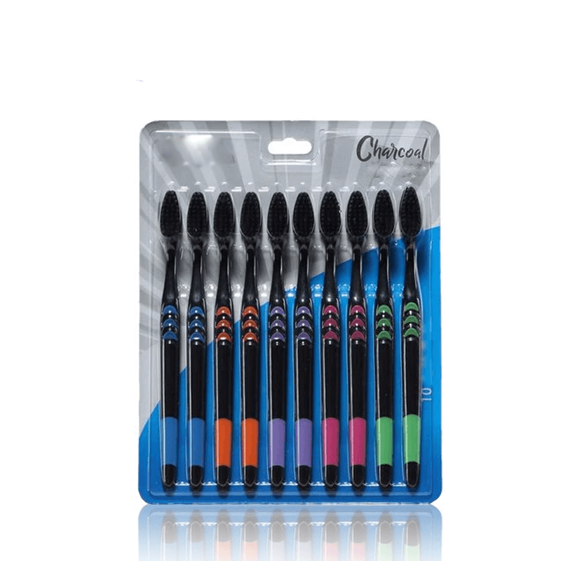 10st Bamboe Tandenborstel met Koolstofvezel