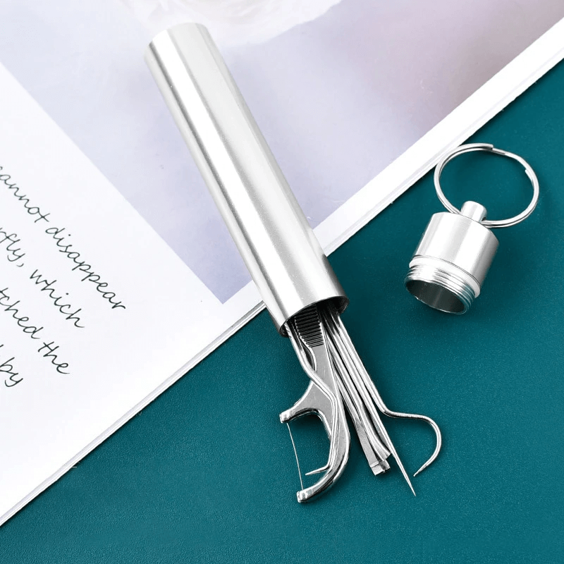 Roestvrijstalen tandenstoker set herbruikbaar