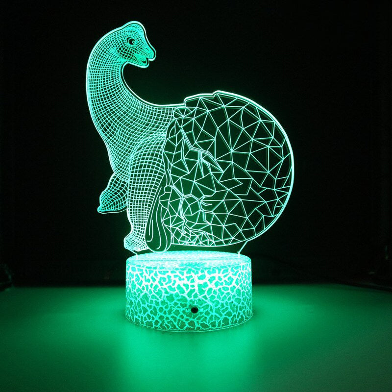 3D LED Lamp Dinosaurus