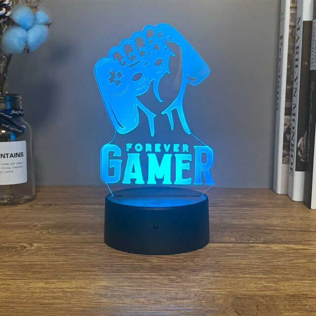 3D LED Lamp Gamer