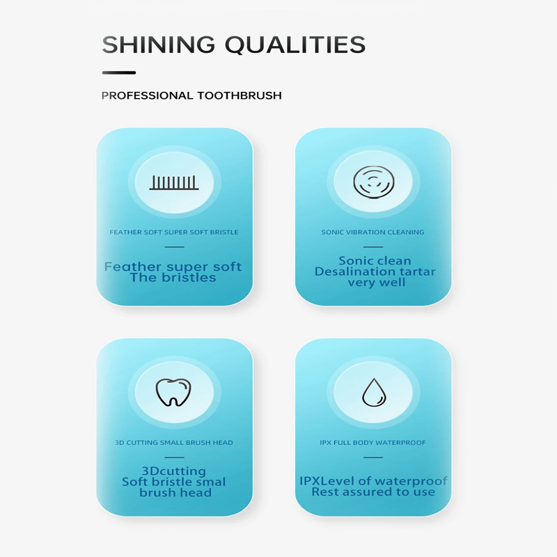 Elektrische tandenborstel voor volwassenen voor witte tanden