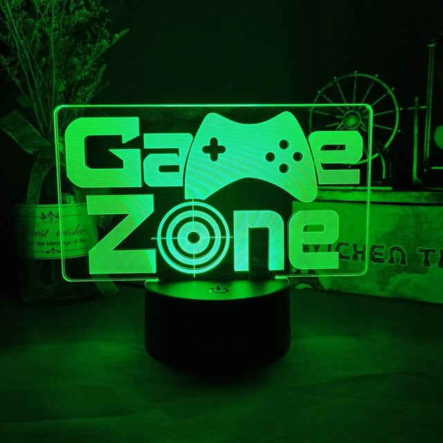3D LED Lamp Gamer