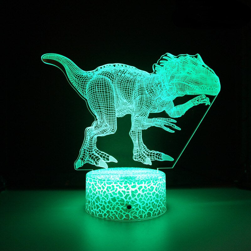 3D LED Lamp Dinosaurus