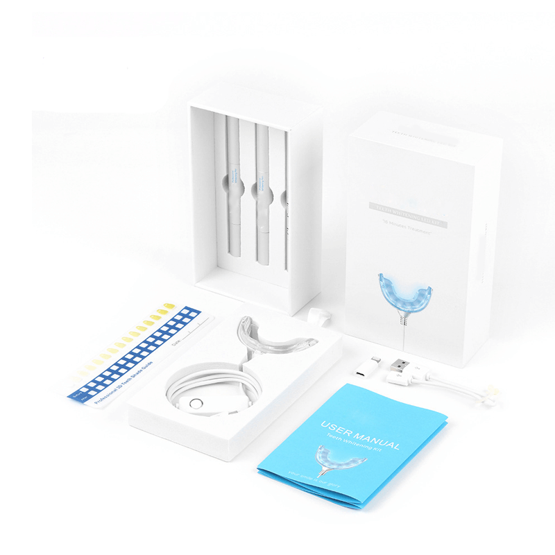 USB Slimme Tanden Bleek Kit met LED Licht Blauw Licht