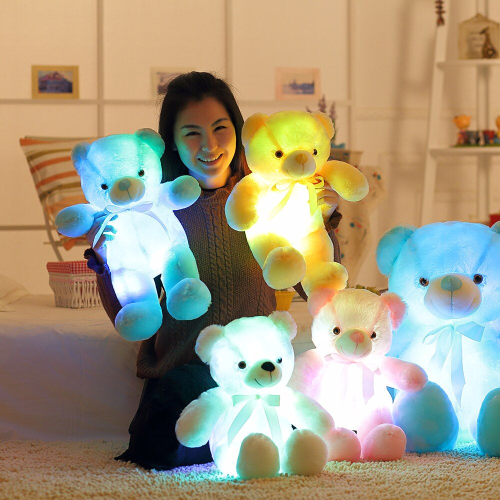 LED Lichtgevende Knipperende Teddybeer in Pluche Schattig Knus