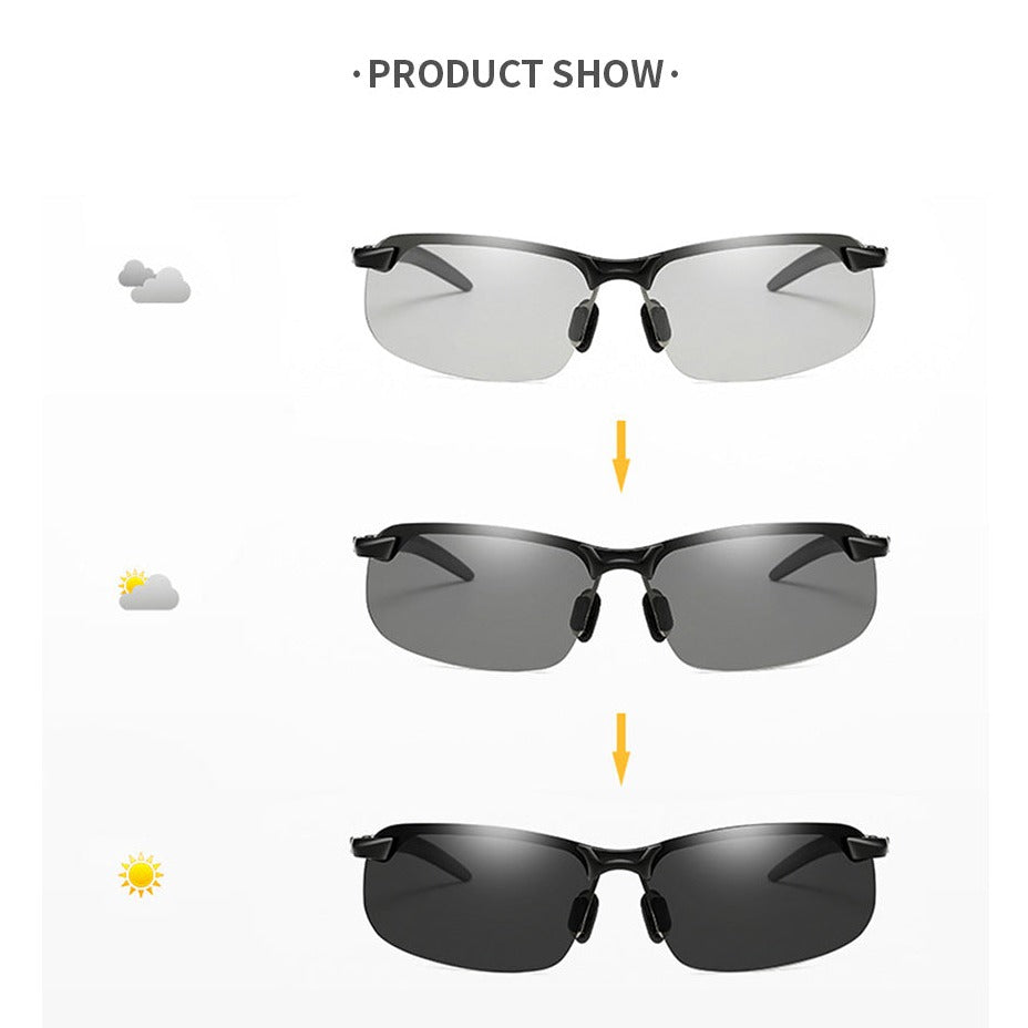 Gepolariseerde zonnebril met kleurverandering
