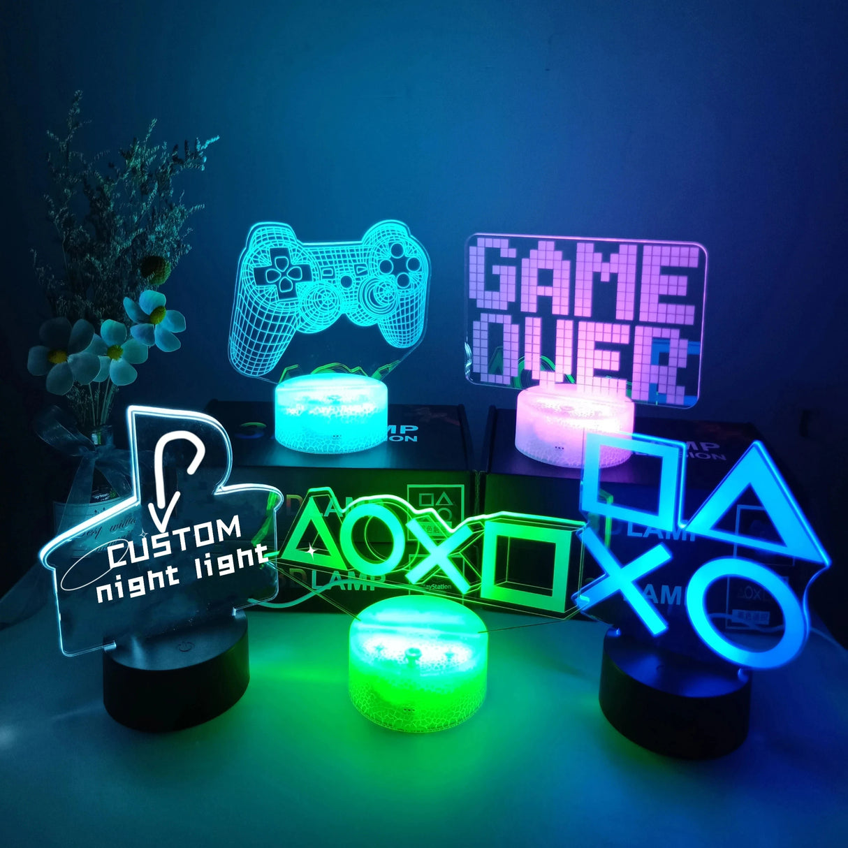 3D LED Lamp Gamer