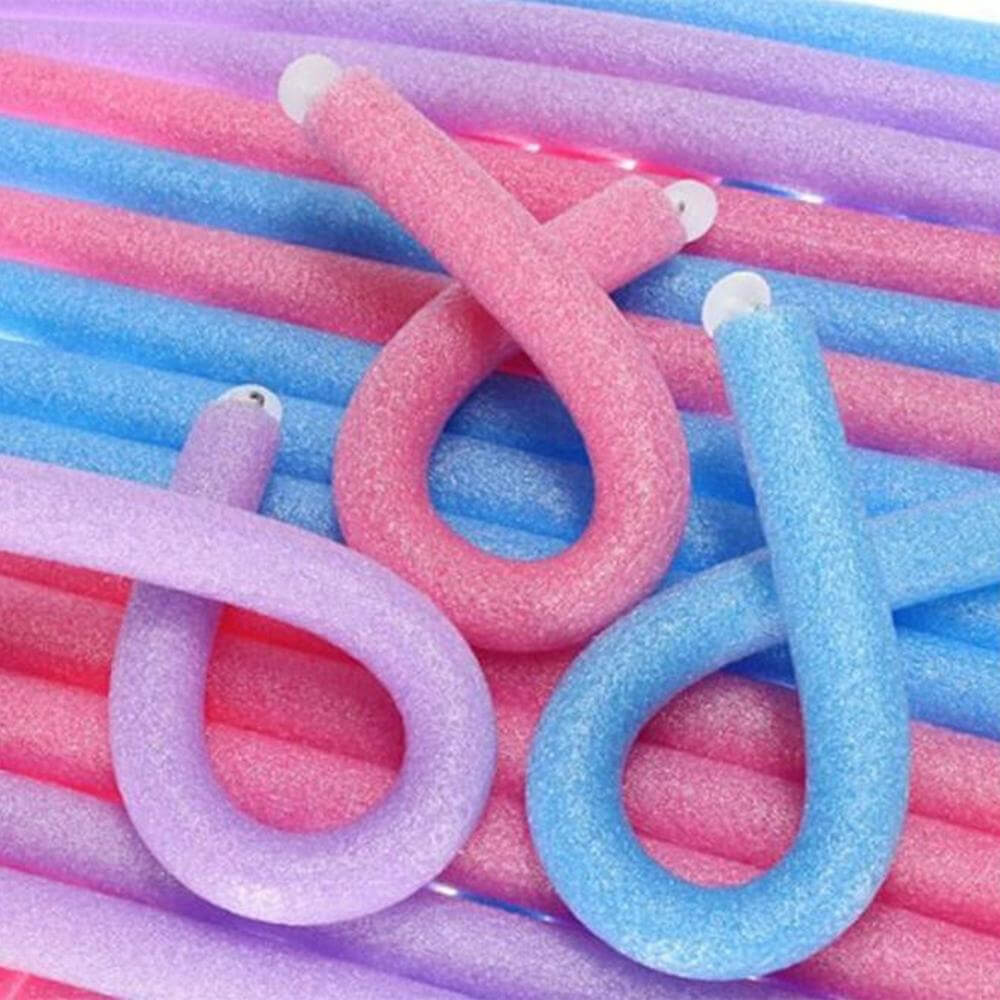 Foam rubberen spiralen haarrollers krullen haar - 10 st