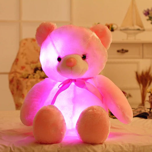 LED Lichtgevende Knipperende Teddybeer in Pluche Schattig Knus