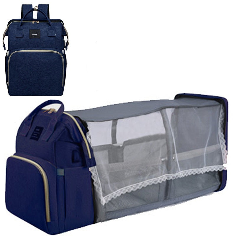 2-in-1 luiertas met reiswieg