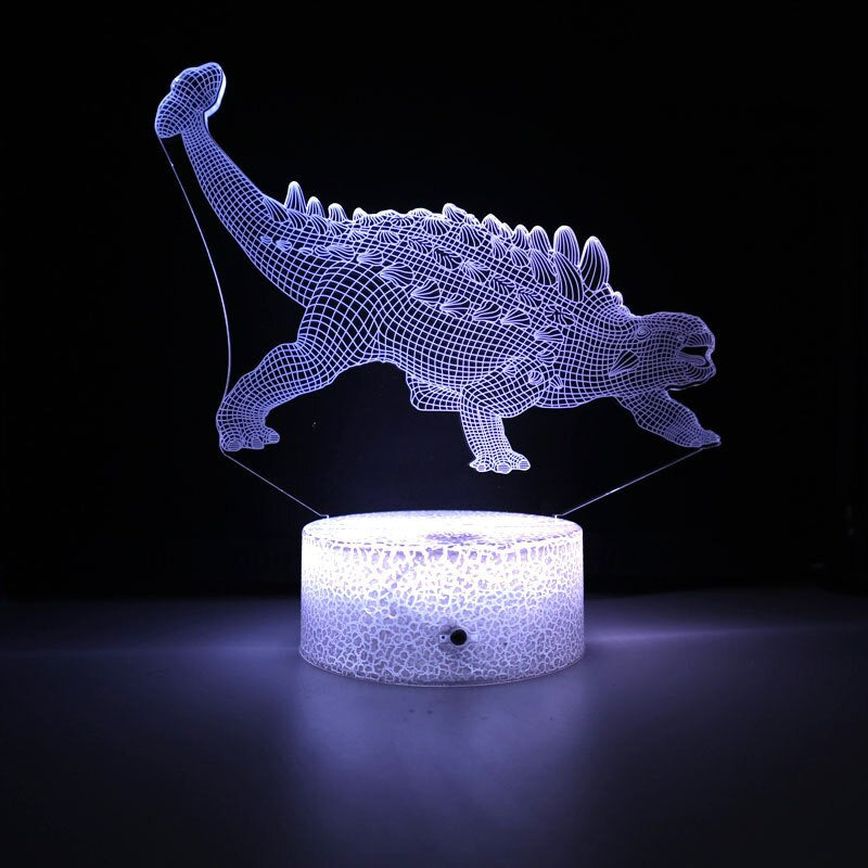 3D LED Lamp Dinosaurus