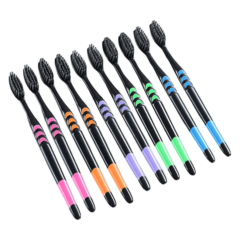 10st Bamboe Tandenborstel met Koolstofvezel