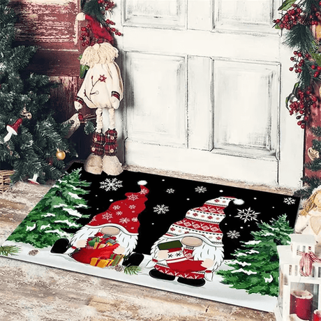 Vrolijk kerstfeest deurmat om kerst te verwelkomen 40x60cm