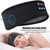 Draadloze Bluetooth Slaap Hoofdband & Oogmasker - Elastische, Comfortabele Hoofdtelefoon met Afneembare Luidsprekers voor Slaap & Oefening