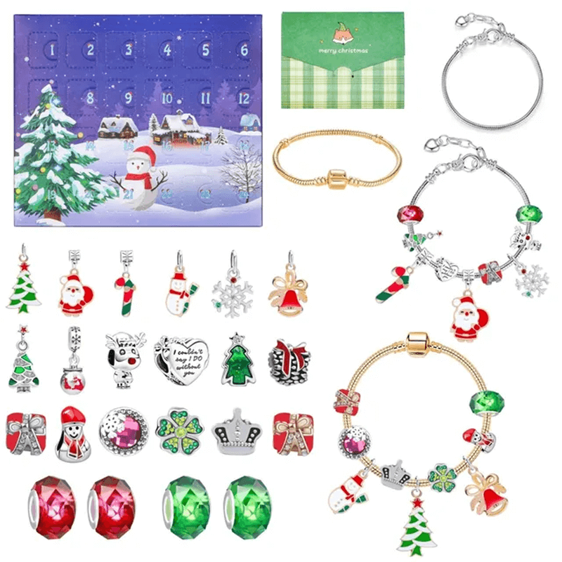 24 Dagen Kerst Adventskalender Sieradendoosje - DIY bedelarmband